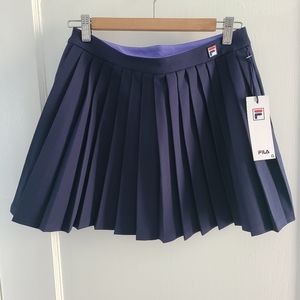 NWT FILA Navy Pleated Tennis Skirt